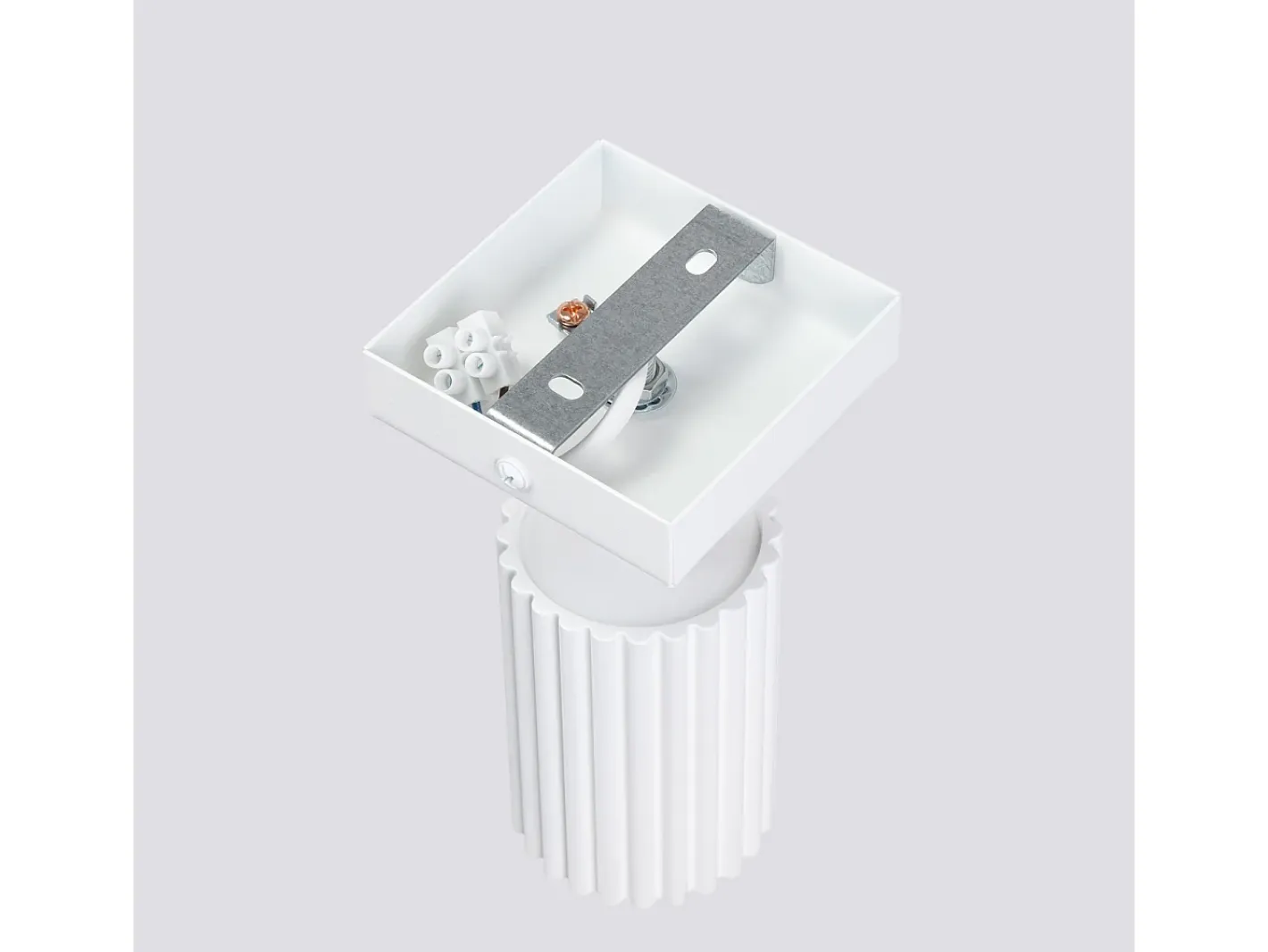 Online Sollux Lighting Lámpara de pared Gloow minimalista de aluminio - 1 fuentes luminosas 4000K - L.8 x A.8 cm - Blanco