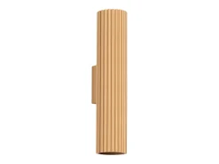 Sollux Lighting Lámpara de pared Gloow minimalista de aluminio - 2 fuentes luminosas 4000K - L.6,5 x A.30 cm - Dorado Hot