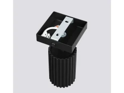 Best Sollux Lighting Lámpara de pared Gloow minimalista de aluminio - 1 fuentes luminosas 4000K - L.8 x A.8 cm - Negro