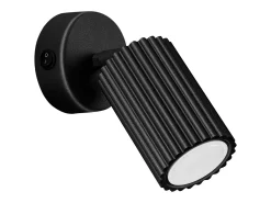 Sollux Lighting Lámpara de pared Gloow minimalista de aluminio - 1 fuentes luminosas 3000K - L.8 x A.16 cm - Negro Online