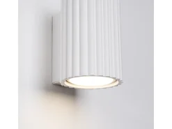 Sollux Lighting Lámpara de pared Gloow minimalista de aluminio - 1 fuentes luminosas 3000K - L.6,5 x A.10 cm - Blanco Outlet