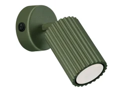 Sollux Lighting Lámpara de pared Gloow minimalista de aluminio - 1 fuentes luminosas 3000K - L.8 x A.16 cm - oliva Verde Online