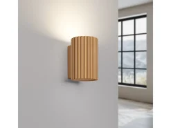 Sollux Lighting Lámpara de pared Gloow minimalista de aluminio - 1 fuentes luminosas 4000K - L.6,5 x A.10 cm - Dorado New