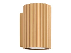 Sollux Lighting Lámpara de pared Gloow minimalista de aluminio - 1 fuentes luminosas 4000K - L.6,5 x A.10 cm - Dorado New