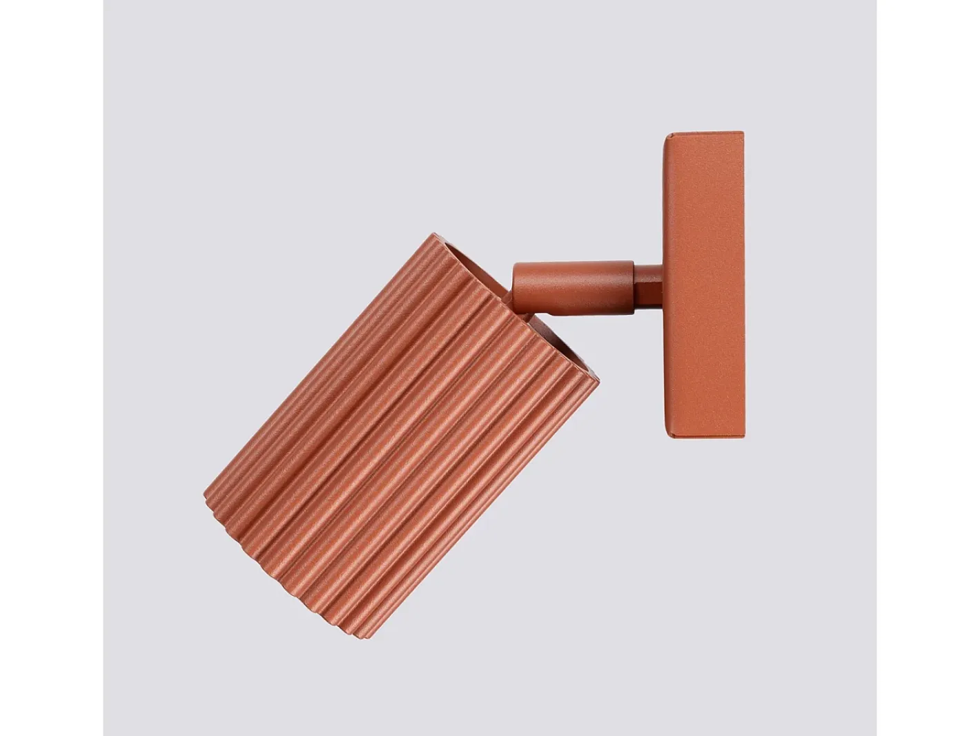 Sollux Lighting Aplique Para Pared-Lámpara de pared Gloow minimalista de aluminio - 1 fuentes luminosas 3000K - L.8 x A.8 cm - ocre Rojo
