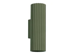 Sollux Lighting Aplique Para Pared-Lámpara de pared Gloow minimalista de aluminio - 2 fuentes luminosas 3000K - L.6,5 x A.20 cm - oliva Verde