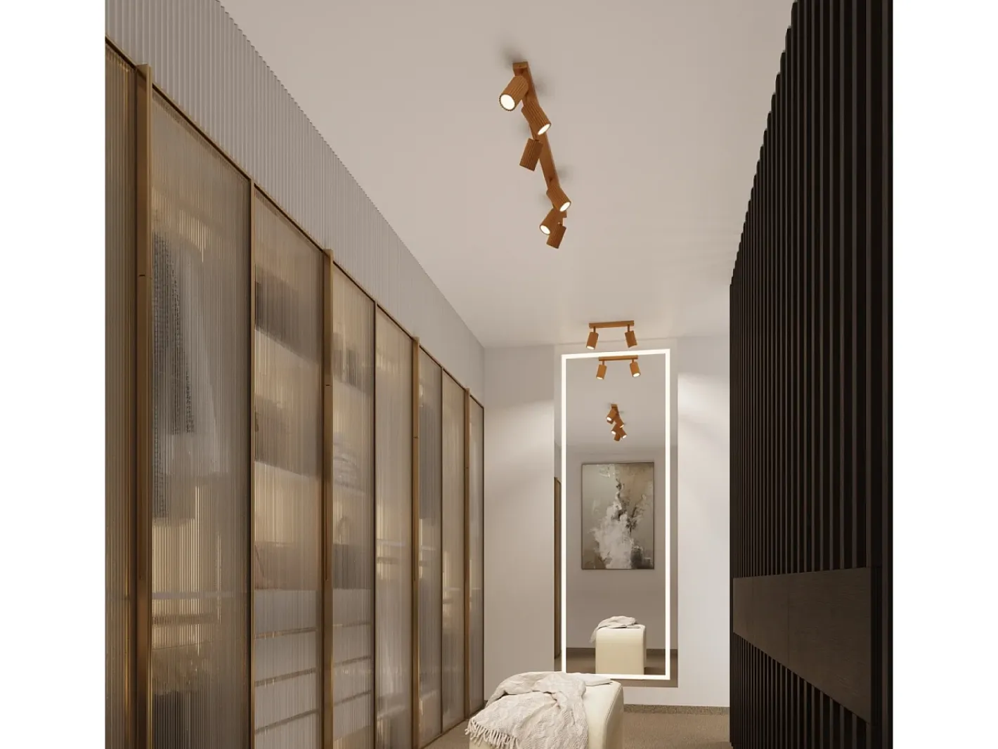 Sollux Lighting Lámpara de pared Gloow minimalista de aluminio - 1 fuentes luminosas 4000K - L.8 x A.8 cm - Dorado
