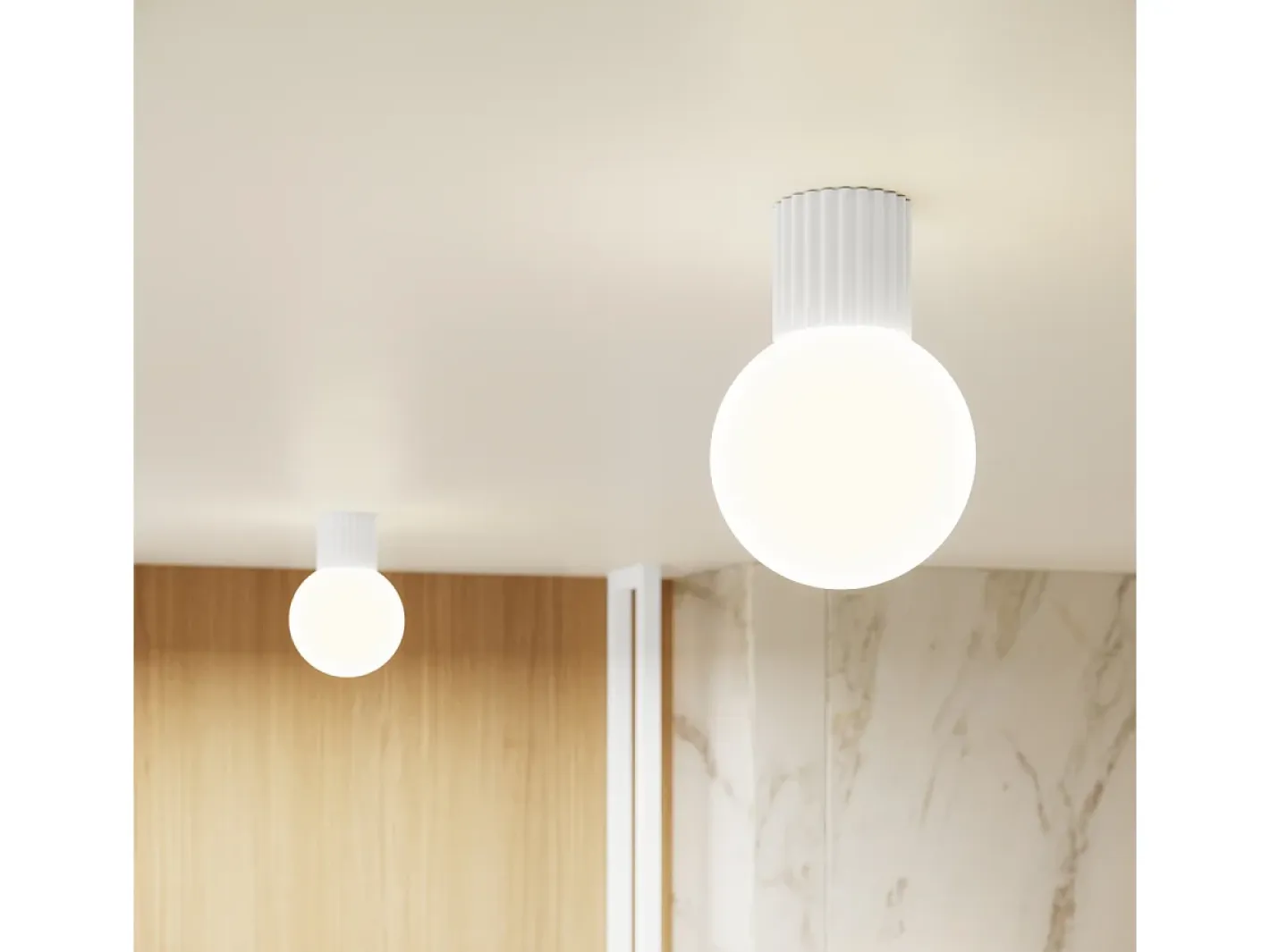 Sollux Lighting Lámpara De Pared Halo Moderno De Aluminio/Vidrio - 1 Fuentes Luminosas - L.12 X A.12 Cm - Blanco Discount