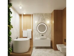 Sollux Lighting Lámpara De Pared Halo Moderno De Aluminio/Vidrio - 1 Fuentes Luminosas - L.12 X A.12 Cm - Blanco Discount
