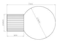 Sollux Lighting Lámpara De Pared Halo Moderno De Aluminio/Vidrio - 1 Fuentes Luminosas - L.12 X A.12 Cm - Blanco Discount