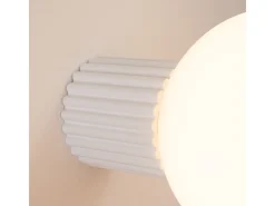 Sollux Lighting Lámpara De Pared Halo Moderno De Aluminio/Vidrio - 1 Fuentes Luminosas - L.12 X A.12 Cm - Blanco Discount