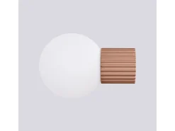 Sollux Lighting Aplique Para Pared-Lámpara De Pared Halo Moderno De Aluminio/Vidrio - 1 Fuentes Luminosas - L.12 X A.12 Cm - Moca Marru00f3n