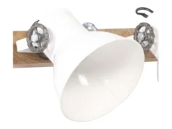 Iluminación Exterior-Lámpara de pared industrial blanca 65x25 cm E27 ES167914 Blanco