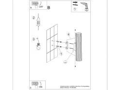 Sollux Lighting Lámpara De Pared Karbon Minimalista De Aluminio - 2 Fuentes Luminosas - L.6,5 X A.30 Cm - Beige Clearance