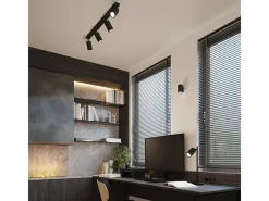 Sollux Lighting Aplique Para Pared-Lámpara De Pared Karbon Minimalista De Aluminio - 1 Fuentes Luminosas - L.6,5 X A.10 Cm - Negro