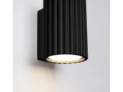 Sollux Lighting Aplique Para Pared-Lámpara De Pared Karbon Minimalista De Aluminio - 1 Fuentes Luminosas - L.6,5 X A.10 Cm - Negro