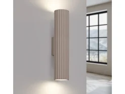 Sollux Lighting Lámpara De Pared Karbon Minimalista De Aluminio - 2 Fuentes Luminosas - L.6,5 X A.30 Cm - Pardo Gris Hot