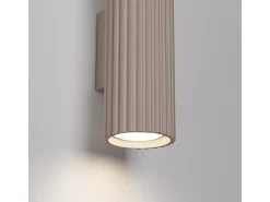 Sollux Lighting Lámpara De Pared Karbon Minimalista De Aluminio - 2 Fuentes Luminosas - L.6,5 X A.30 Cm - Pardo Gris Hot