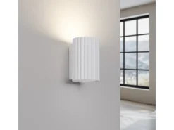 Sollux Lighting Lámpara De Pared Karbon Minimalista De Aluminio - 1 Fuentes Luminosas - L.6,5 X A.10 Cm - Blanco
