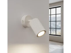 Sollux Lighting Aplique Para Pared-Lámpara De Pared Karbon Minimalista De Aluminio - 1 Fuentes Luminosas - L.8 X A.16 Cm - Beige