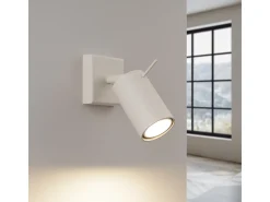 Sollux Lighting Aplique Para Pared-Lámpara De Pared Lagos Moderno De Acero - 1 Fuentes Luminosas - L.8 X A.8 Cm - Beige