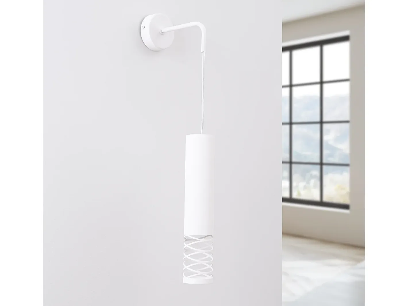 New Sollux Lighting Lámpara De Pared Lami Moderno De Acero - 1 Fuentes Luminosas - L.8 X A.10 Cm - Blanco