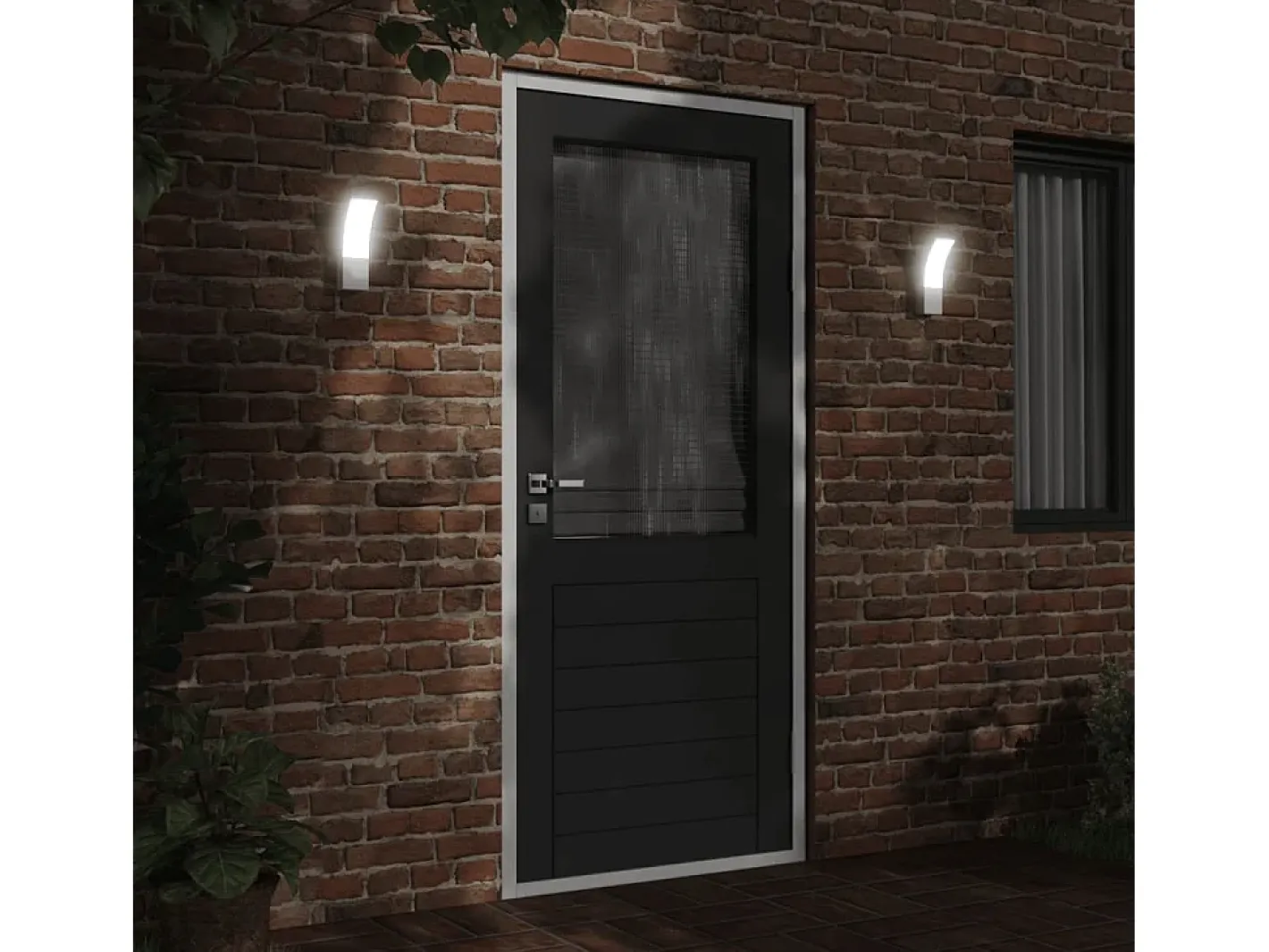 Lámpara de pared LED de exterior aluminio fundido ES630453 Blanco
