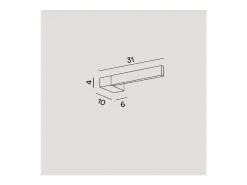 Lámpara de pared LED inclinable y ajustable ELLE blanca de 14 W Perenz Blanco Sale