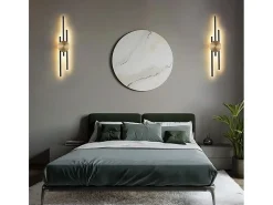 Aplique Para Pared-Lámpara De Pared Led Toolight App1437-W Black Gold Negro