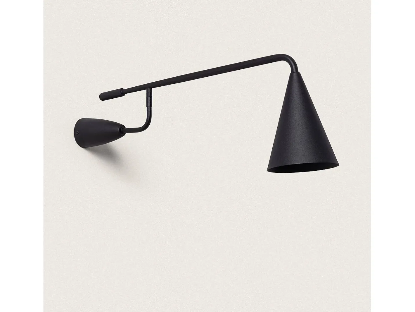 Ledkia Lámpara de Pared LED 8W Aluminio Elise Negro Hot
