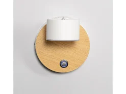 Sale Ledkia Lámpara de Pared LED 5W Metal con Interruptor Serifos Blanco