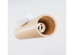 Online Sollux Lighting Lámpara de pared Lino moderno de madera/acero - 2 fuentes luminosas - L.6 x A.30 cm - madera natural/ Blanco