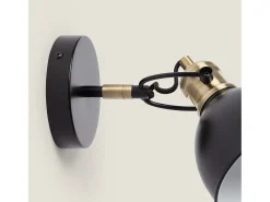 Best Ledkia Lámpara de Pared Metal Louise Negro