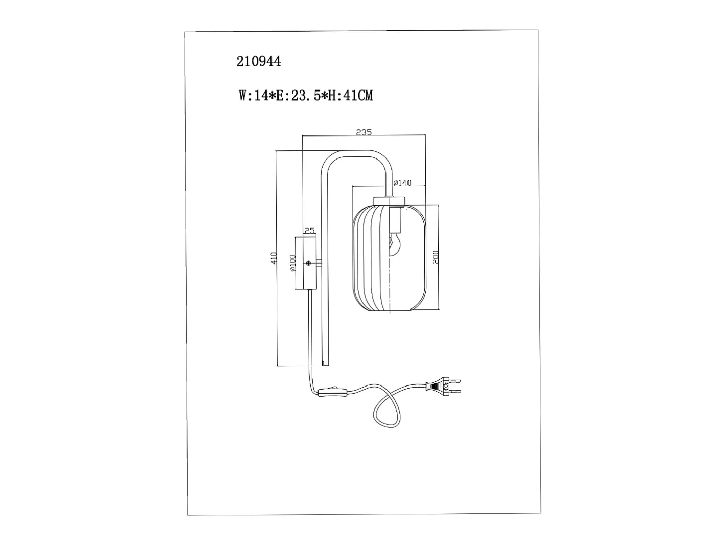 Ledkia Aplique Para Pared-Lámpara de Pared Metal y Cristal Belino Rosa Multicolor