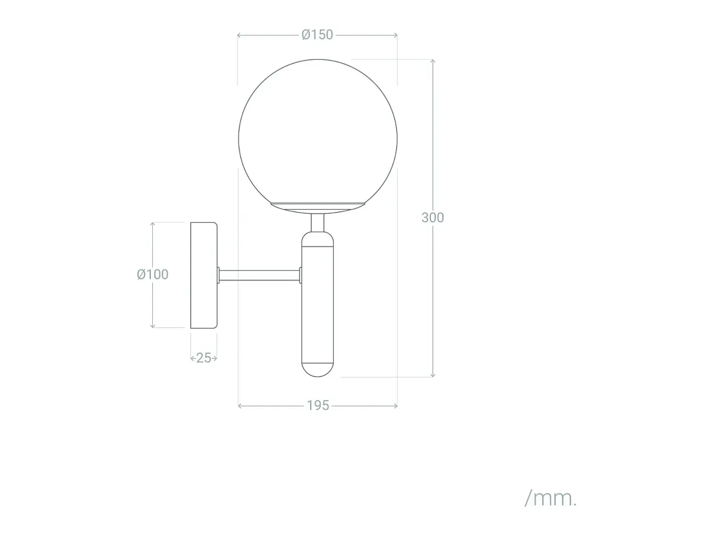 Ledkia Aplique Para Pared-Lámpara de Pared Metal y Cristal Oto Dorado