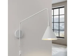 Sollux Lighting Lámpara De Pared Nox Moderno De Acero - 1 Fuentes Luminosas - L.14 X A.30 Cm - Blanco Clearance