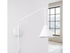 Sollux Lighting Lámpara De Pared Nox Moderno De Acero - 1 Fuentes Luminosas - L.14 X A.30 Cm - Blanco Clearance