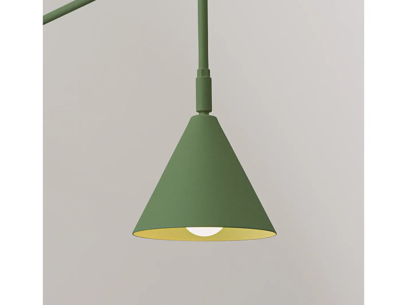 Sollux Lighting Aplique Para Pared-Lámpara De Pared Nox Moderno De Acero - 1 Fuentes Luminosas - L.14 X A.30 Cm - Oliva Verde