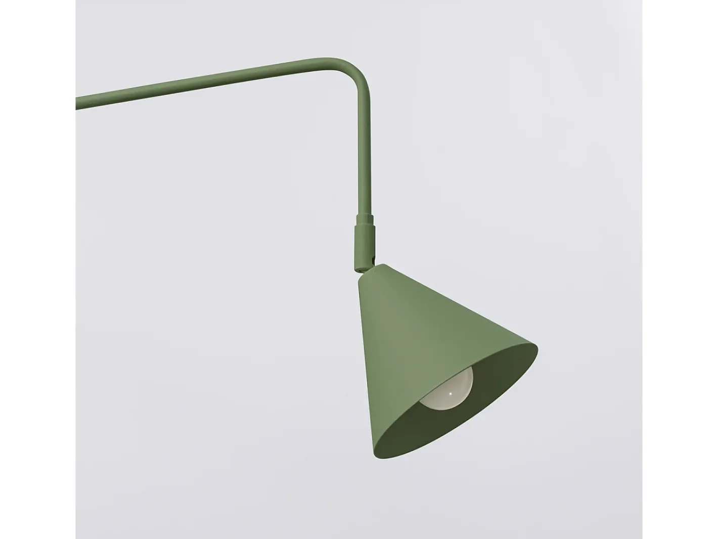 Sollux Lighting Aplique Para Pared-Lámpara De Pared Nox Moderno De Acero - 1 Fuentes Luminosas - L.14 X A.30 Cm - Oliva Verde