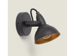 Clearance Ledkia Lámpara de Pared Orientable Aluminio 1 Foco Emer Negro Negro Multicolor