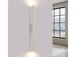 Discount Sollux Lighting Lámpara De Pared Pastelo Moderno De Acero - 2 Fuentes Luminosas - L.2,5 X A.50 Cm - Beige