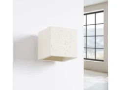 Sollux Lighting Lámpara de pared Quad industrial de concreto - 1 fuentes luminosas - L.10 x A.10 cm - Beige Sale