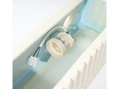 Sollux Lighting Lámpara de pared Rigata moderno de cerámica - 1 fuentes luminosas - L.34 x A.10 cm - Blanco Hot