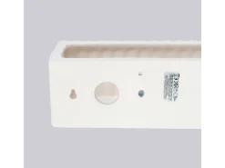 Sollux Lighting Lámpara de pared Rigata moderno de cerámica - 1 fuentes luminosas - L.34 x A.10 cm - Blanco Hot