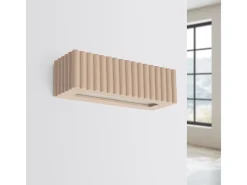 Sale Sollux Lighting Lámpara de pared Rigata moderno de cerámica - 1 fuentes luminosas - L.34 x A.10 cm - pardo Gris