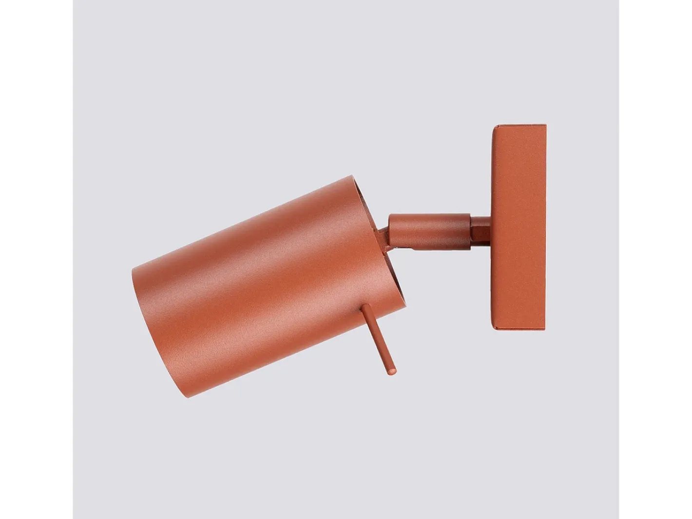 Outlet Sollux Lighting Lámpara De Pared Ring Moderno De Acero - 1 Fuentes Luminosas - L.8 X A.8 Cm - Ocre Rojo