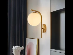 Clearance Lámpara De Pared Toolight G104-1W Gold White Dorado