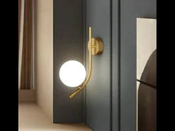 Clearance Lámpara De Pared Toolight G104-1W Gold White Dorado