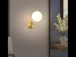 Clearance Lámpara De Pared Toolight G104-1W Gold White Dorado