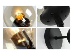 Aplique Para Pared-Lámpara De Pared Toolight App750-1W Black Negro